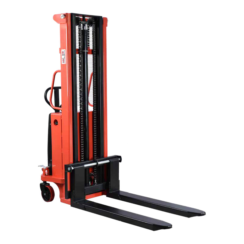 High-Reach Semi-Electric Pallet Stacker