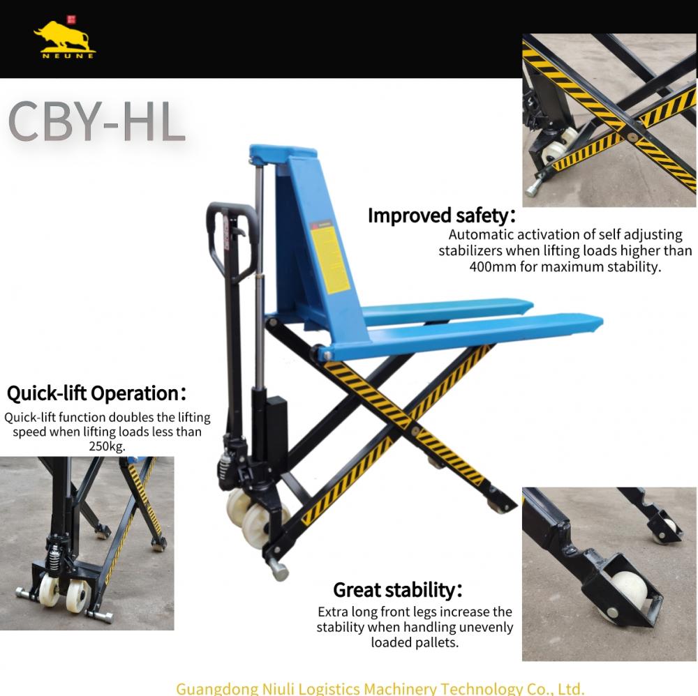 Lifting Scissor Lift Pallet Trucks With Quick-Lift Function