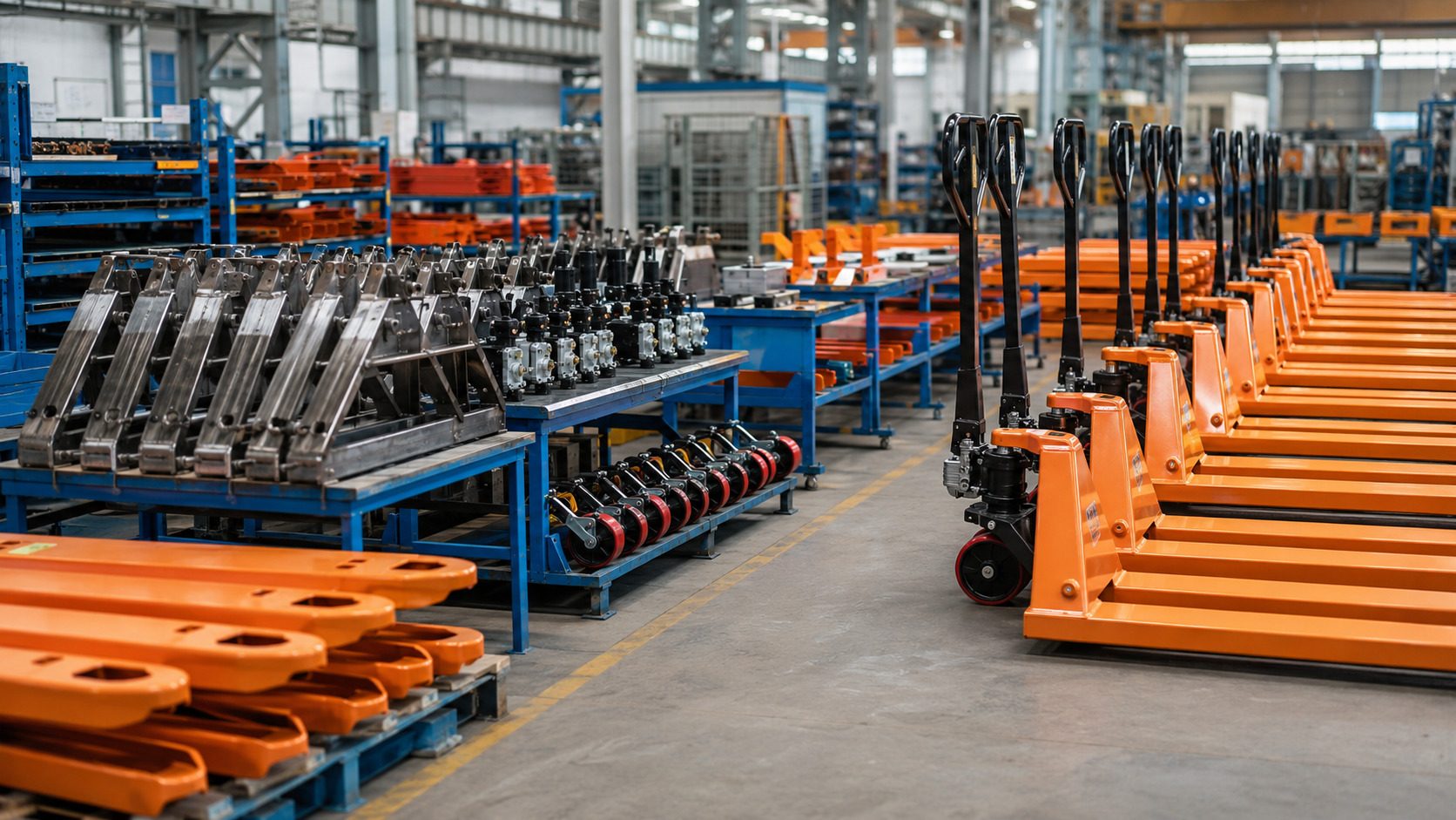REINFORCED STEEL-FRAME MANUAL LIFTPALLET JACK