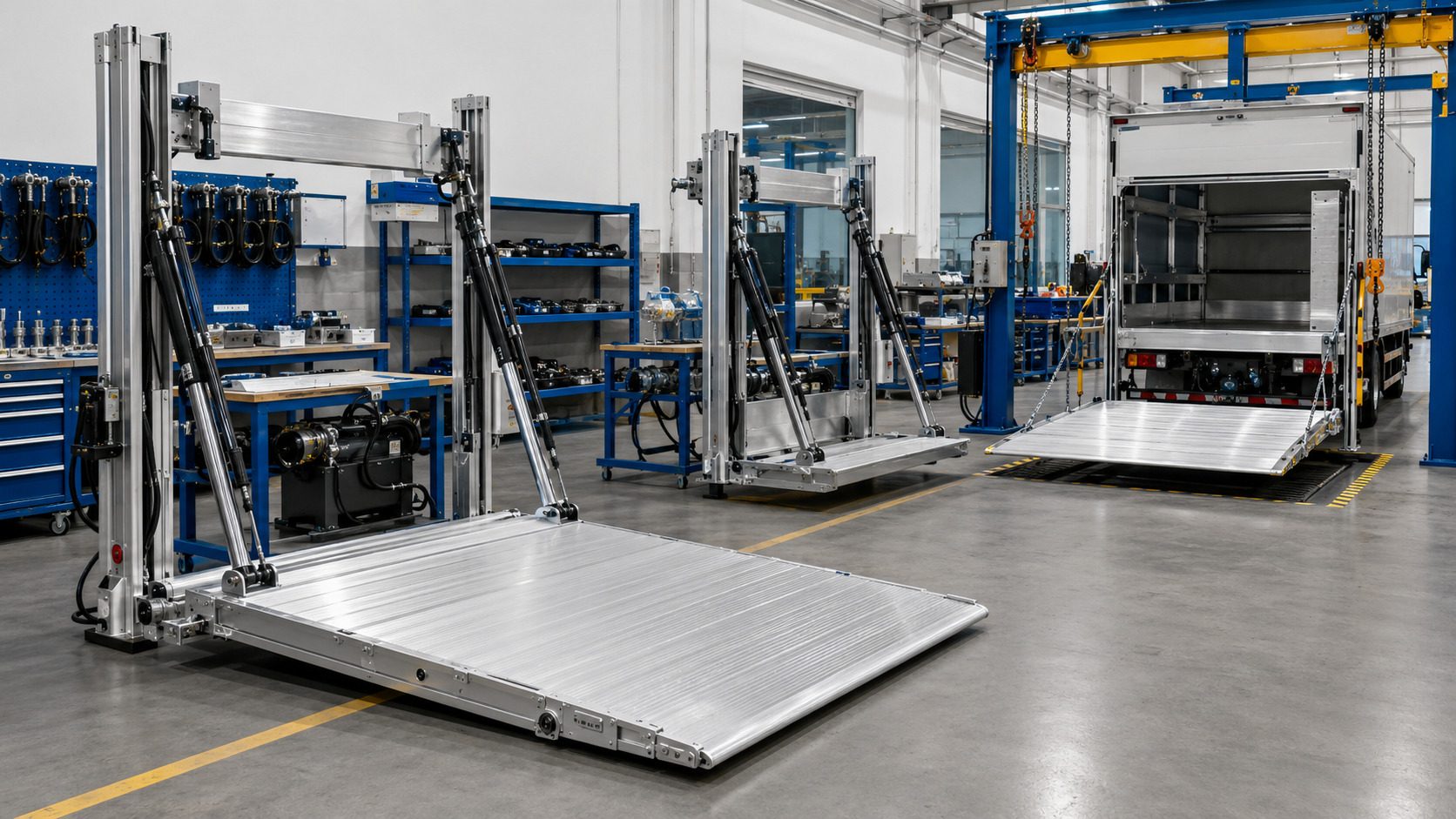 ALUMINUM HYDRAULIC TAIL GATE FOR TRUCK