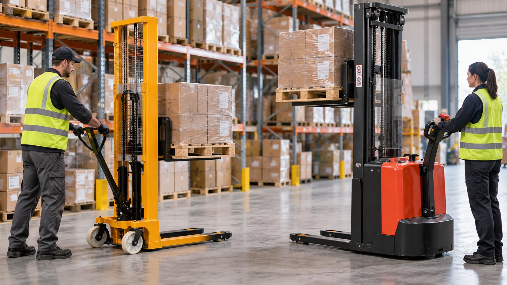 Manual vs. Semi-Electric Stackers: Which Is Right for You?