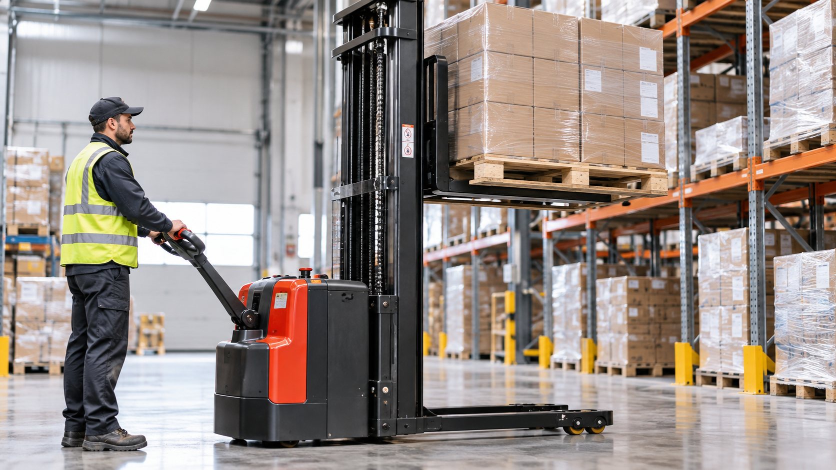 How Does An Electric Stacker Work?